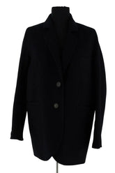 Manteau Vanessa Bruno Marine en Laine, taille XS - Seconde Main