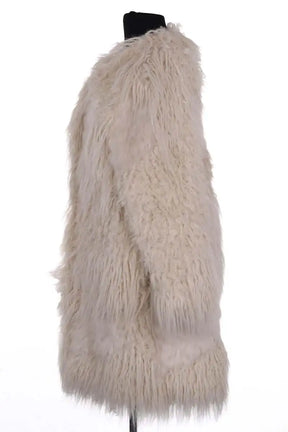 Manteau Zadig & Voltaire Blanc en Fausse fourrure
