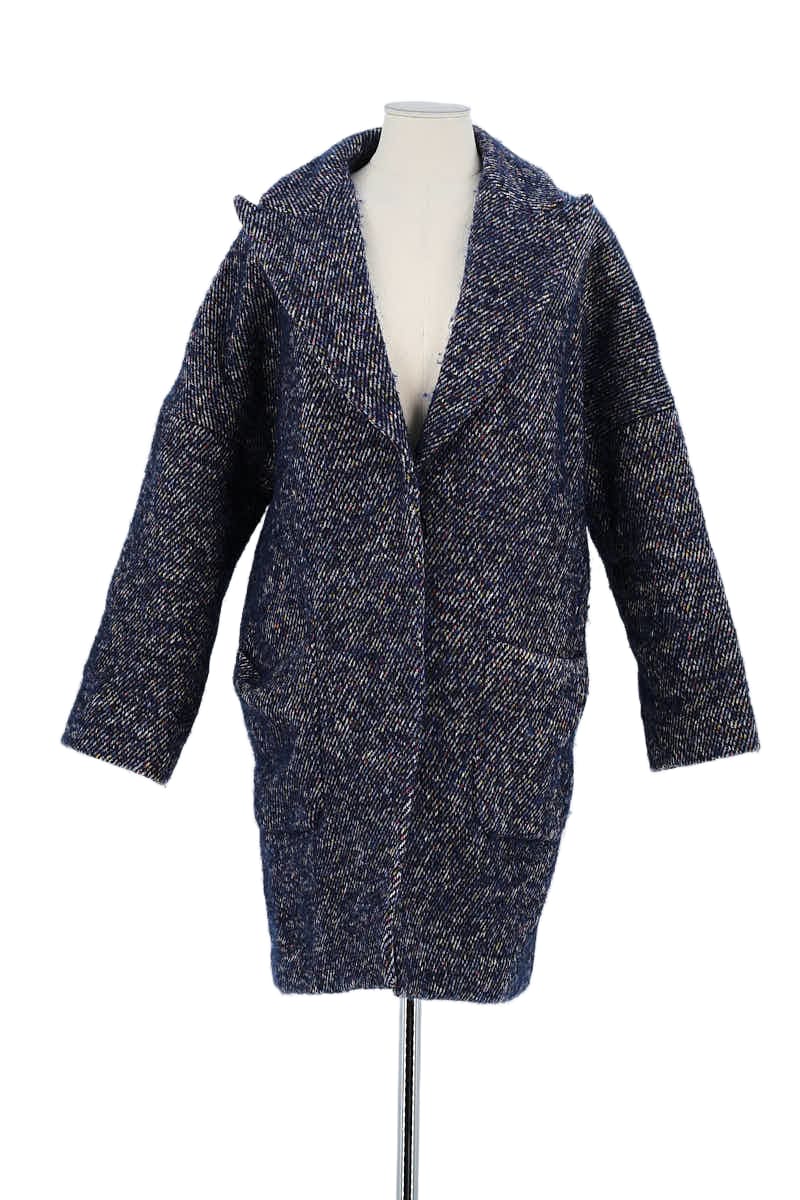 Manteau Zadig & Voltaire Bleu en Laine, taille S - Seconde Main