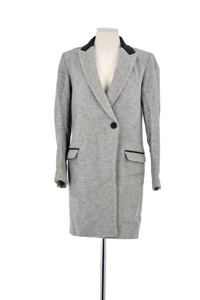 Manteau Zadig & Voltaire Gris en Laine, taille S - Seconde Main