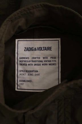 Manteau Zadig & Voltaire Kaki en Coton
