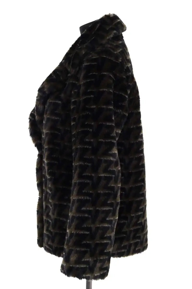 Manteau Zadig & Voltaire Kaki en Fausse fourrure