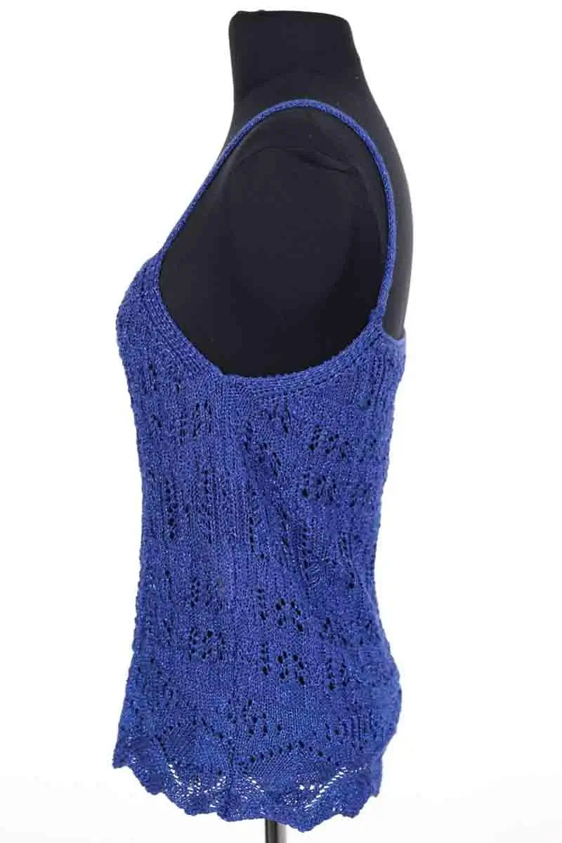 Top sans manche Sézane Bleu en Viscose