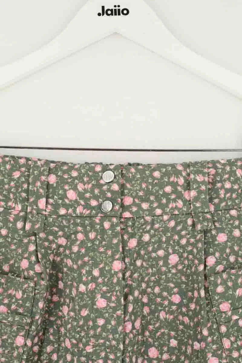 Mini short Maje Vert en Viscose