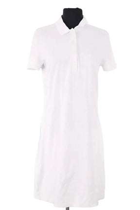 Robe Lacoste Blanc en Coton, taille L - Seconde Main