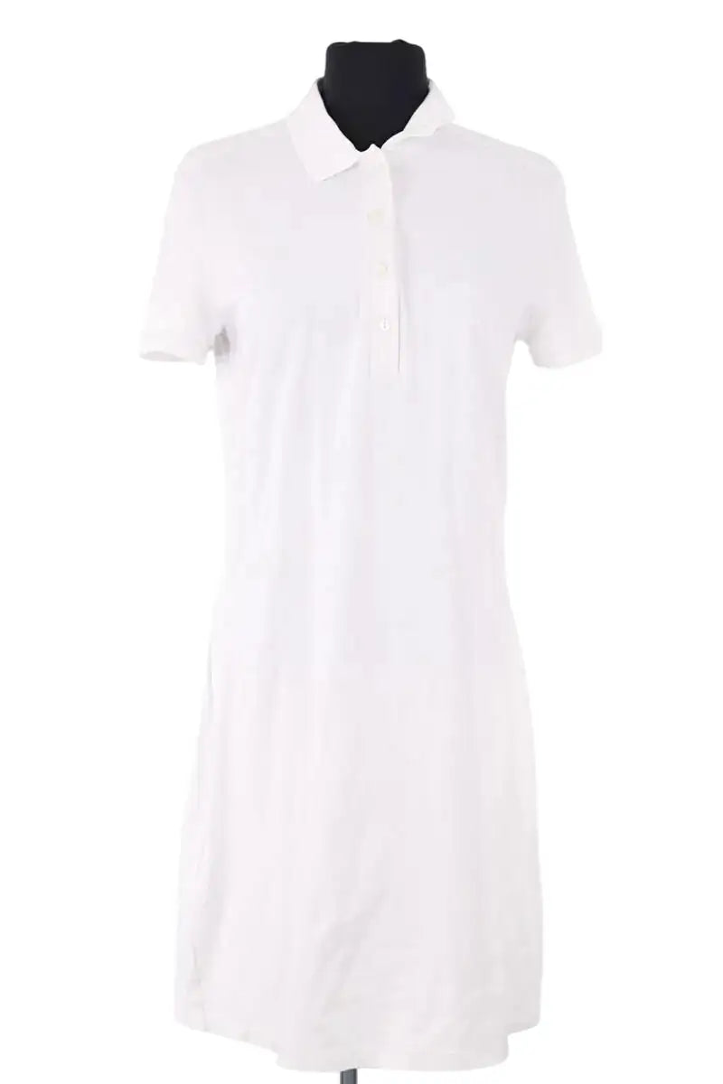Robe Lacoste Blanc en Coton, taille L - Seconde Main