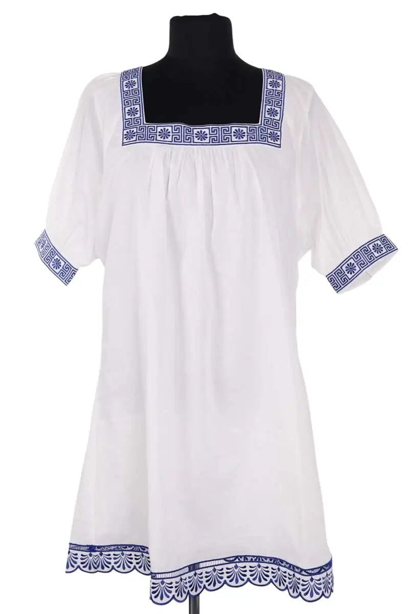 Robe Claudie Pierlot Blanc en Coton, taille XS - Seconde Main