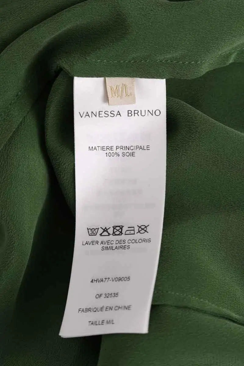 Blouse Vanessa Bruno Vert en Soie