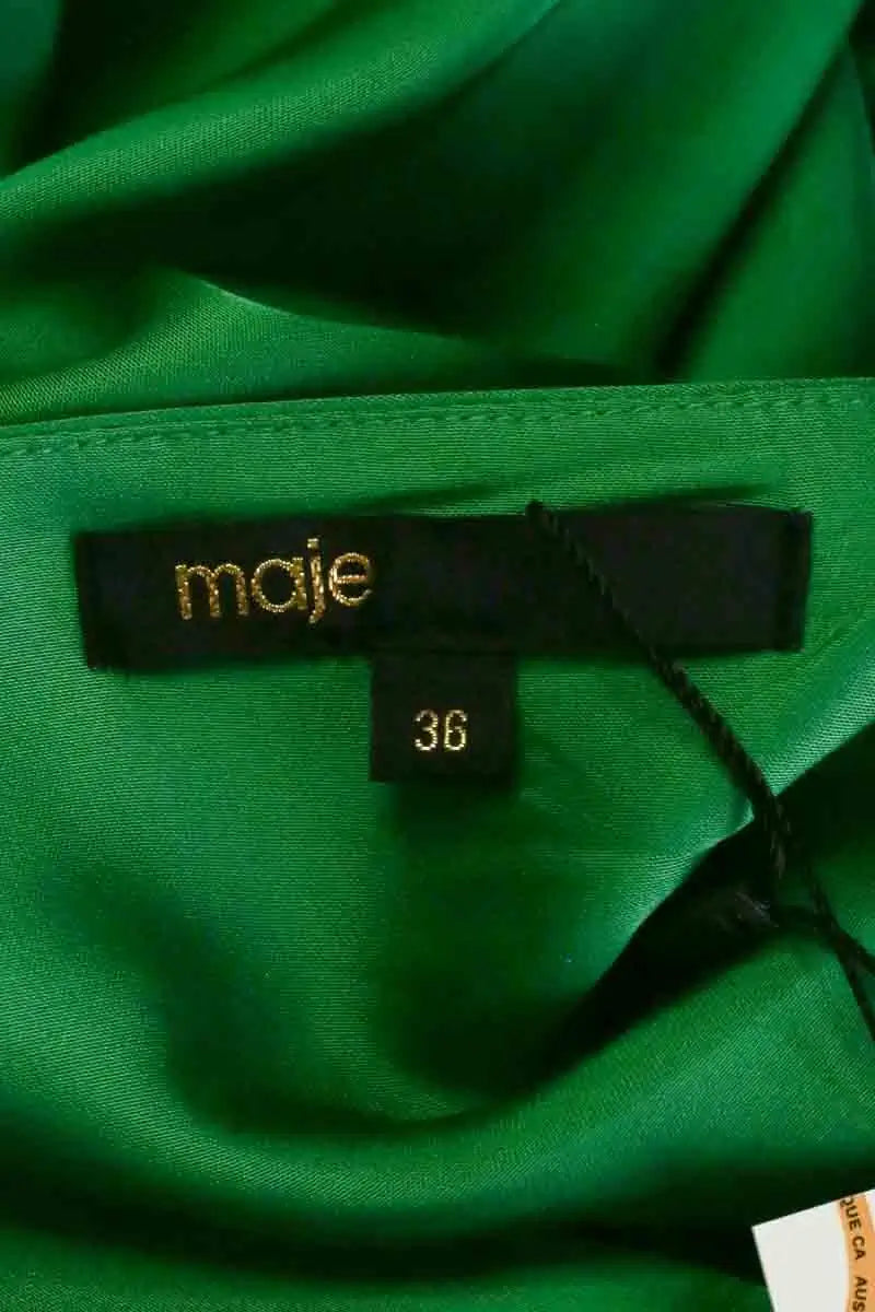 Robe Maje Vert en Viscose