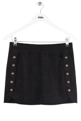 Mini jupe 8PM Noir en Daim, taille S - Seconde Main