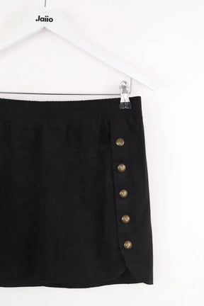 Mini jupe 8PM Noir en Daim