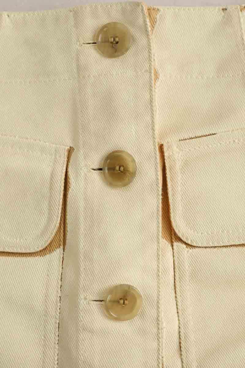 Mini jupe Acne Studios Jaune en Coton