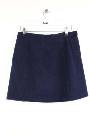 Mini jupe Agnès B. Bleu en Laine