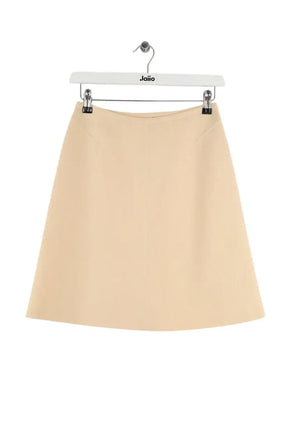Mini jupe Alaïa Ecru en Laine, taille S - Seconde Main