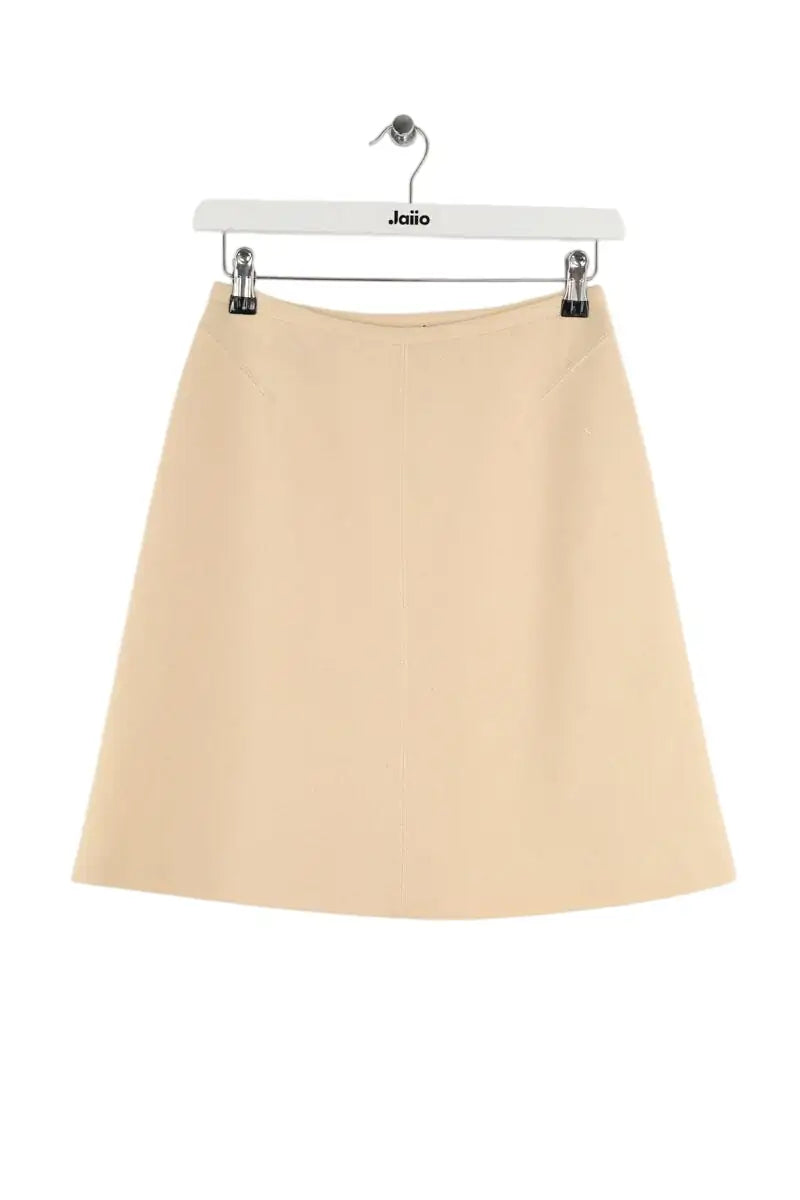 Mini jupe Alaïa Ecru en Laine, taille S - Seconde Main