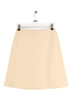 Mini jupe Alaïa Ecru en Laine