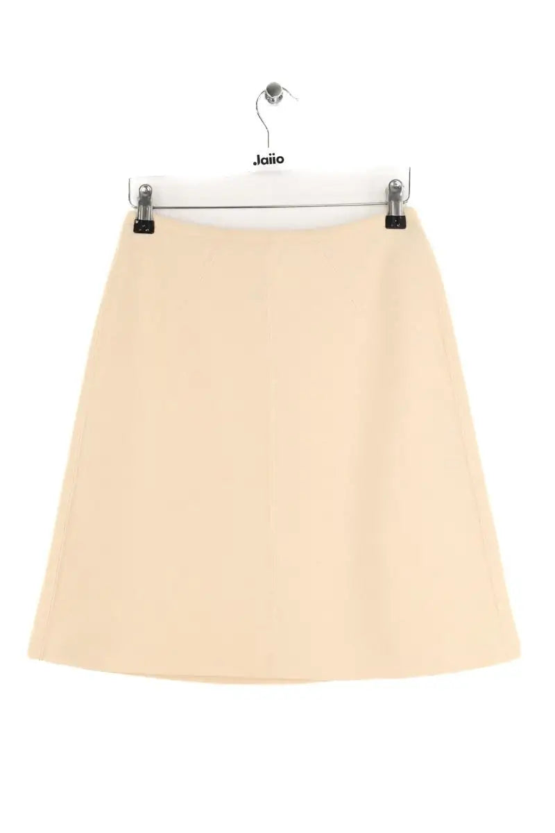 Mini jupe Alaïa Ecru en Laine