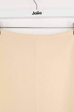 Mini jupe Alaïa Ecru en Laine