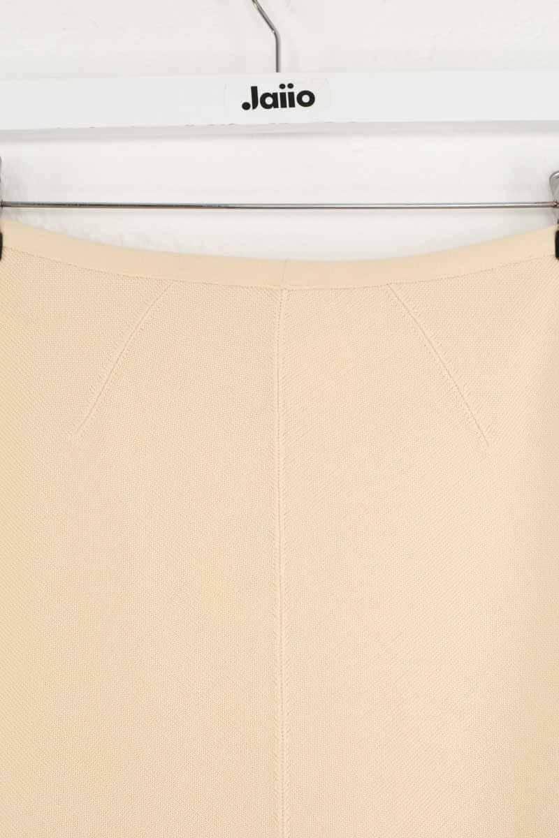 Mini jupe Alaïa Ecru en Laine