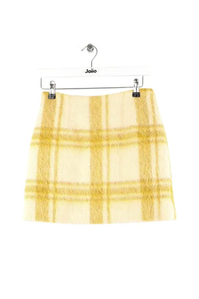 Mini jupe Alexa Chung Jaune en Laine, taille S - Seconde Main