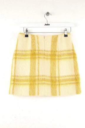 Mini jupe Alexa Chung Jaune en Laine