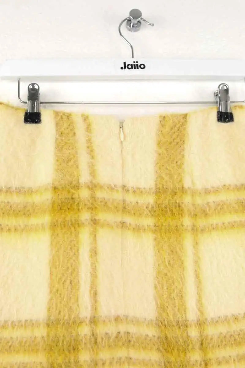 Mini jupe Alexa Chung Jaune en Laine