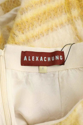 Mini jupe Alexa Chung Jaune en Laine