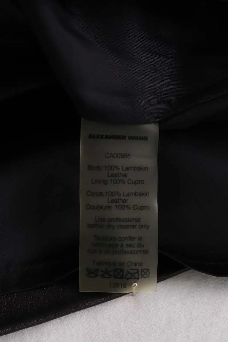 Mini jupe Alexander Wang Noir en Cuir