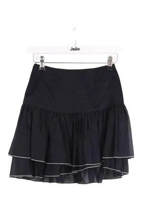 Mini jupe Alexandre Vauthier Noir en Coton, taille XS - Seconde Main