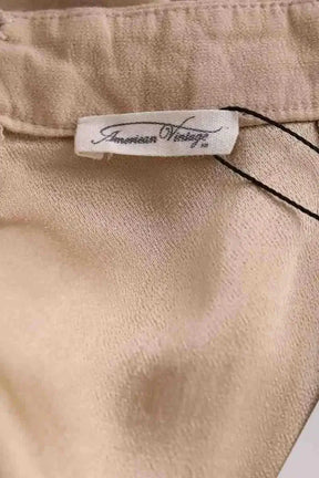 Mini jupe American Vintage Beige en Viscose