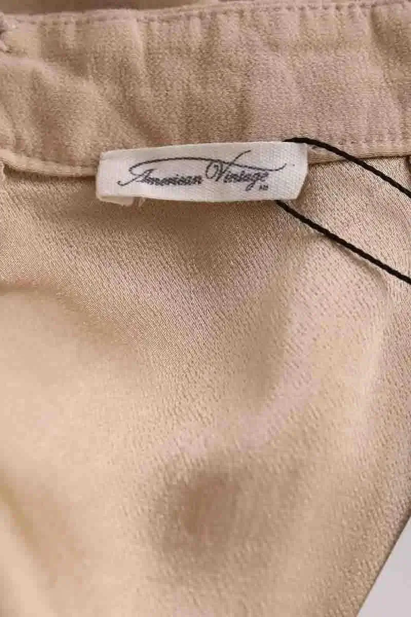 Mini jupe American Vintage Beige en Viscose