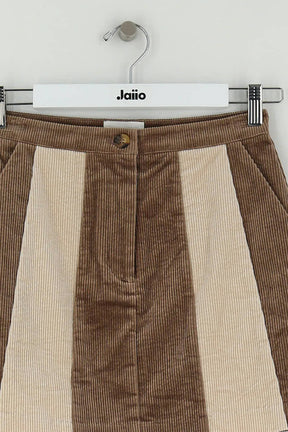 Mini jupe Antik Batik Marron en Coton