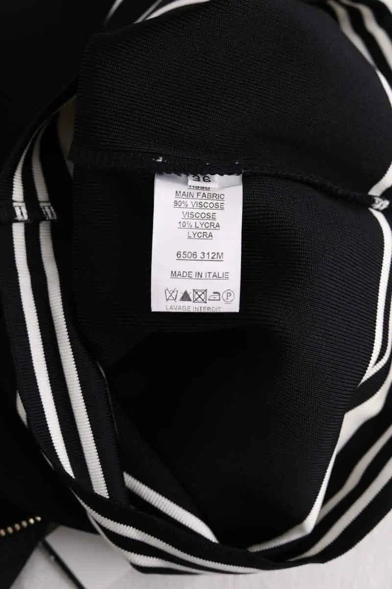 Mini jupe Balmain Noir en Viscose