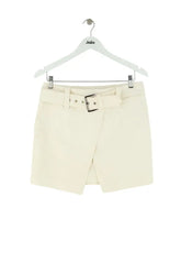 Mini jupe Barbara Bui Ecru en Coton, taille M - Seconde Main
