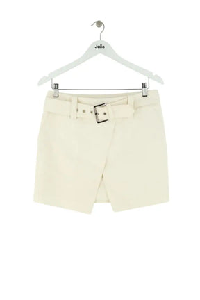 Mini jupe Barbara Bui Ecru en Coton, taille M - Seconde Main