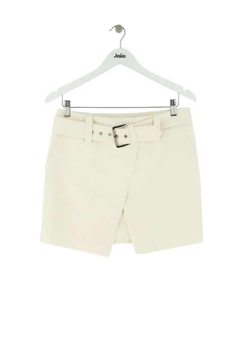 Mini jupe Barbara Bui Ecru en Coton, taille M - Seconde Main