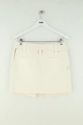 Mini jupe Barbara Bui Ecru en Coton