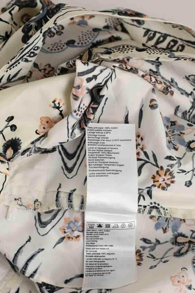 Mini jupe Ba&Sh Ecru en Coton