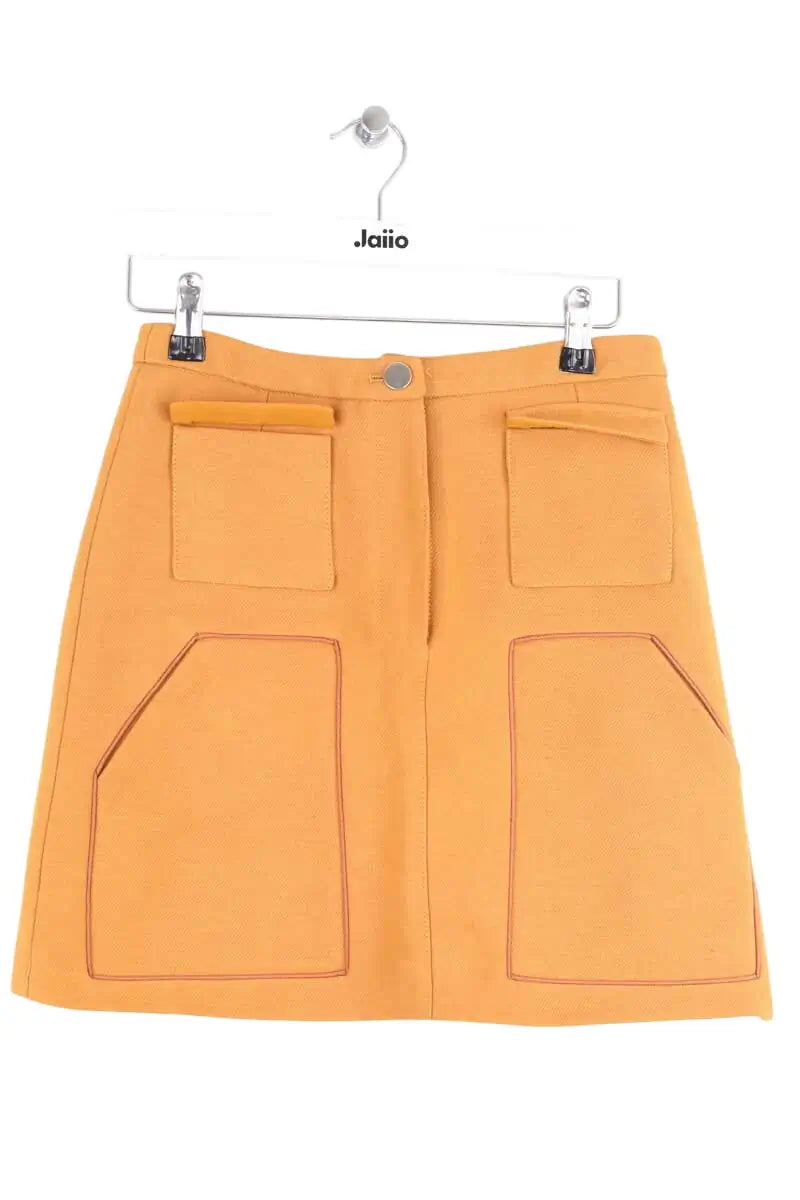 Mini jupe Ba&Sh Elea Jaune en Viscose, taille XS - Seconde Main