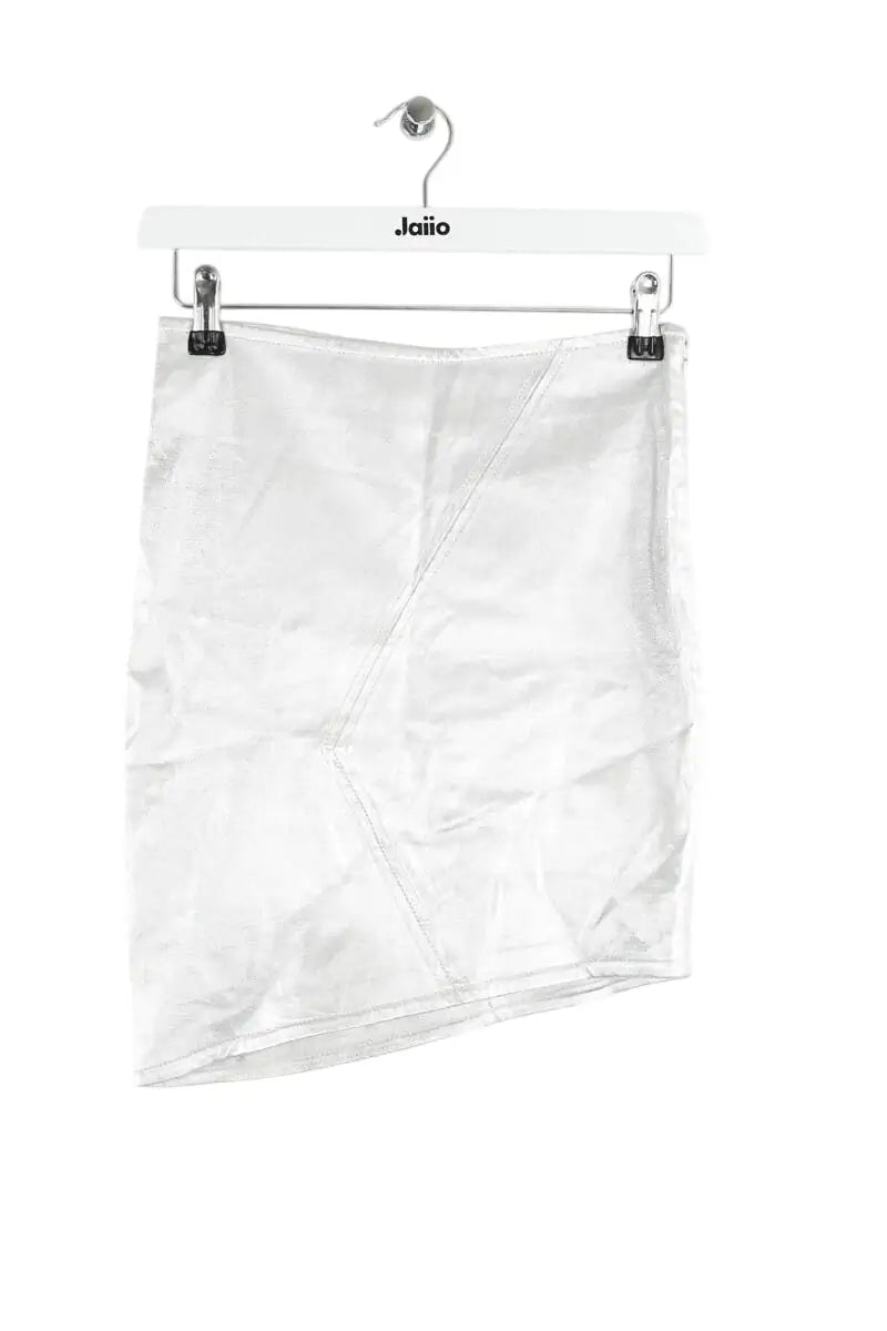 Mini jupe Bash Gris en Cuir, taille XS - Seconde Main