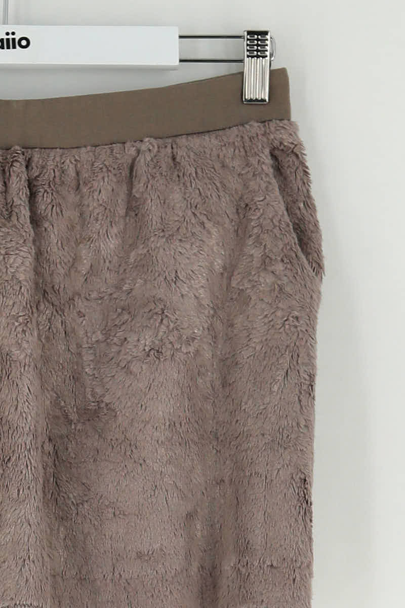 Mini jupe Bash Marron en Polyester