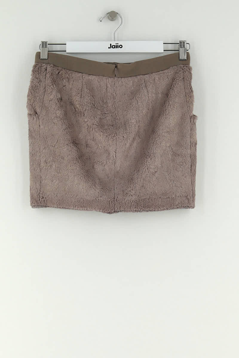 Mini jupe Bash Marron en Polyester
