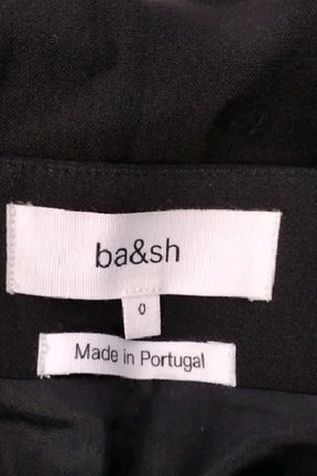 Mini jupe Bash Noir en Polyester