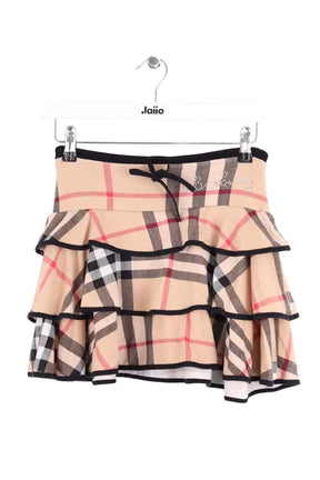 Mini jupe Burberry Beige en Coton, taille S - Seconde Main