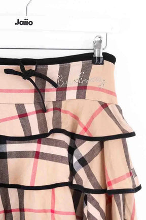 Mini jupe Burberry Beige en Coton