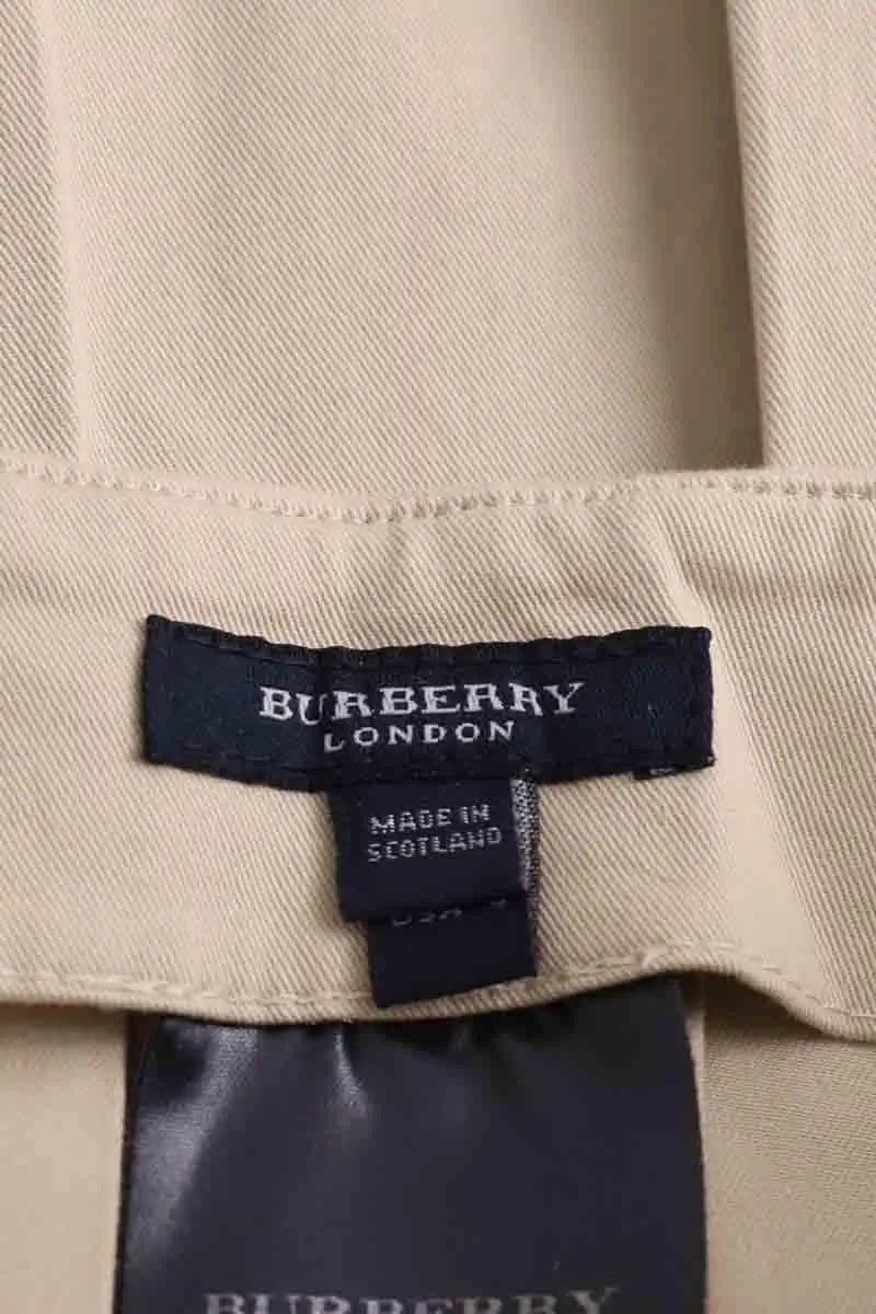 Mini jupe Burberry Beige en Coton