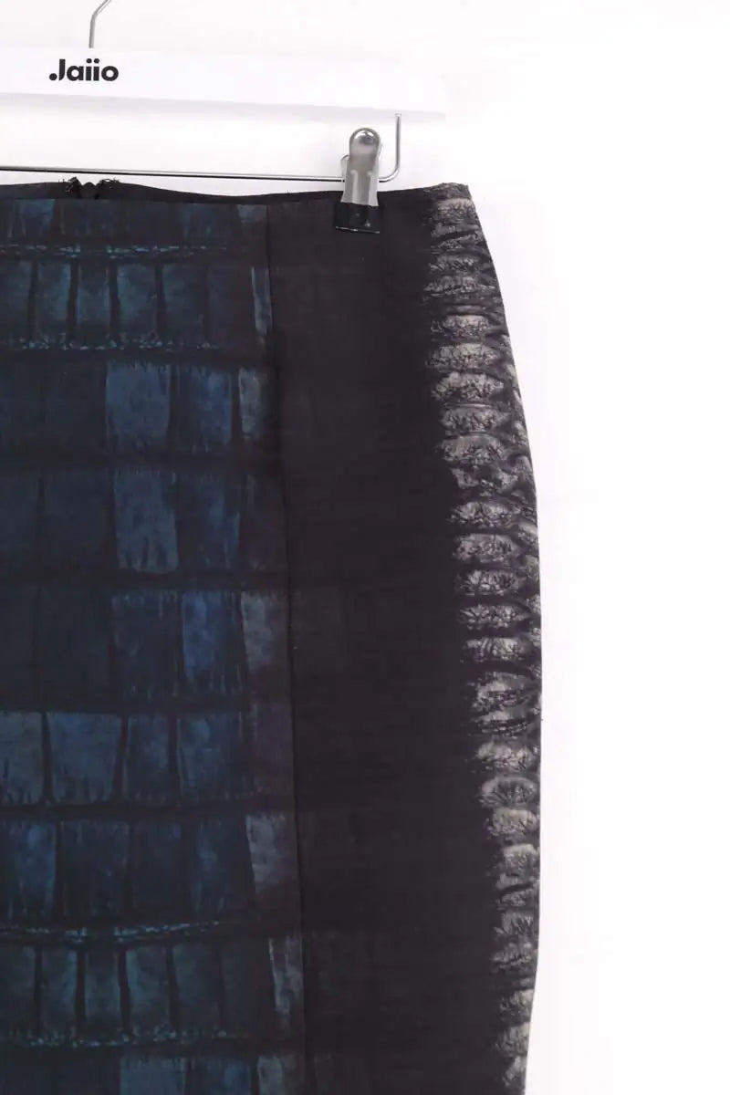 Mini jupe Cedric Charlier Anthracite en Laine