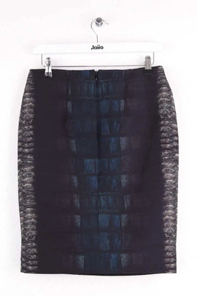 Mini jupe Cedric Charlier Anthracite en Laine