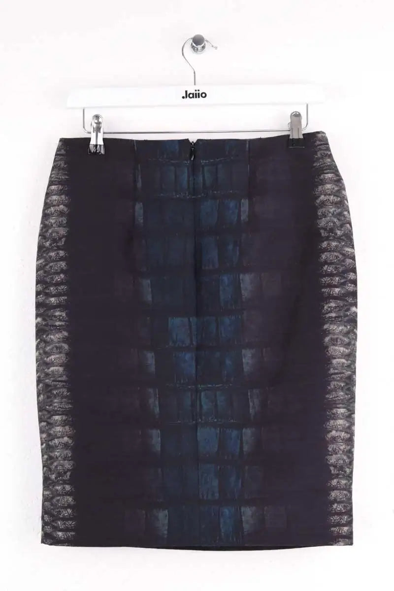 Mini jupe Cedric Charlier Anthracite en Laine