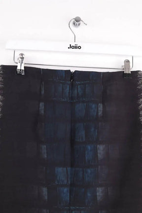 Mini jupe Cedric Charlier Anthracite en Laine